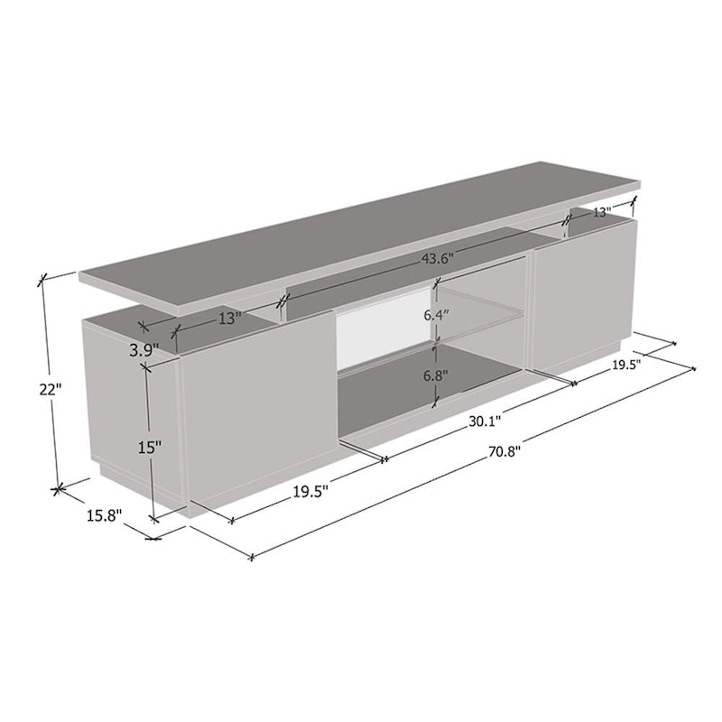Modern 71-inch TV Stand