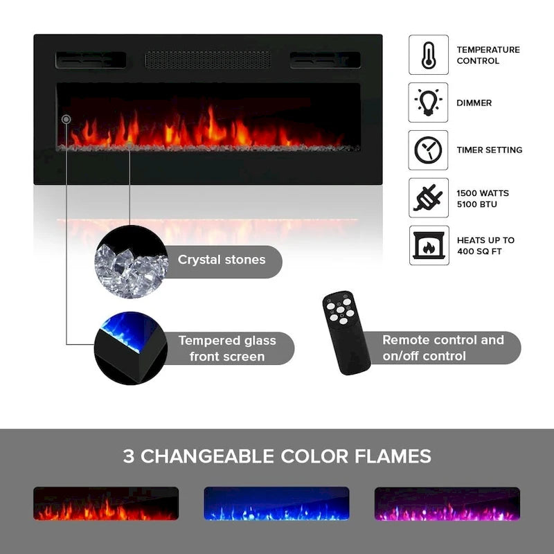 Electric Fireplace 71 TV Stand