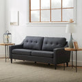 Upholstered Scooped Arm Sofa
