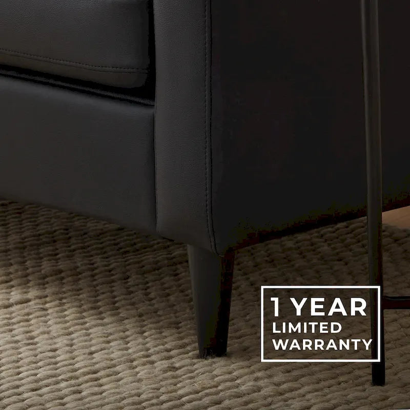 Upholstered Scooped Arm Sofa