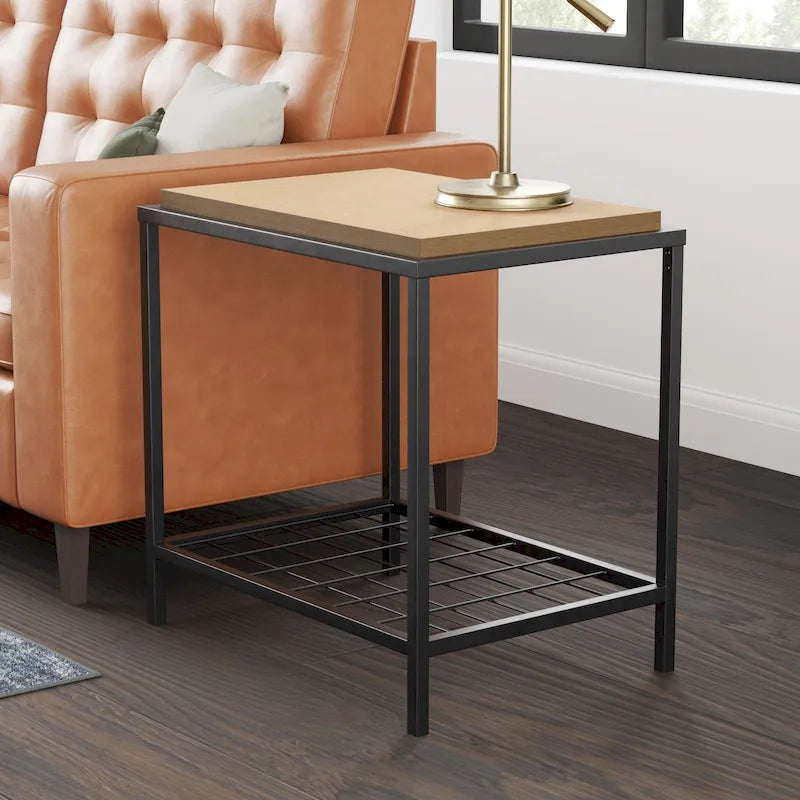 Wood and Metal Coffee and End Tables