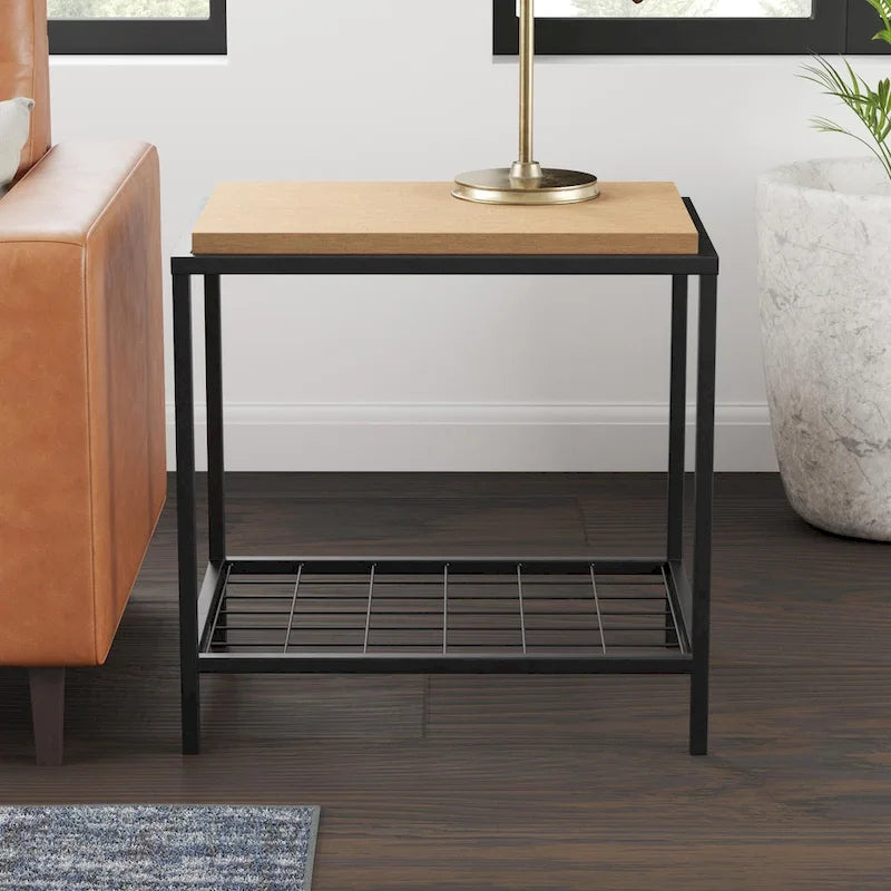 Wood and Metal Coffee and End Tables