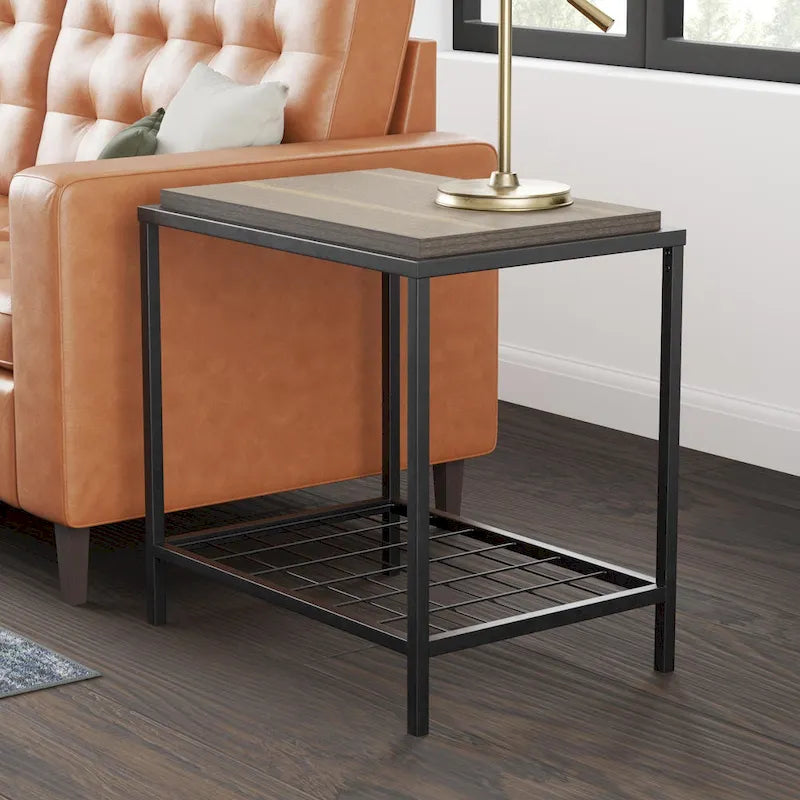 Wood and Metal Coffee and End Tables