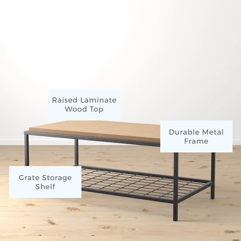 Wood and Metal Coffee and End Tables