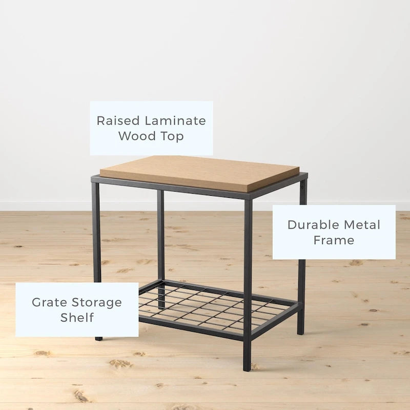 Wood and Metal Coffee and End Tables