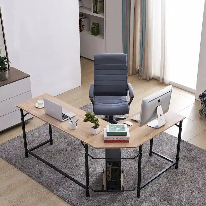 Bureau de jeu d'angle en L, MDF 7121