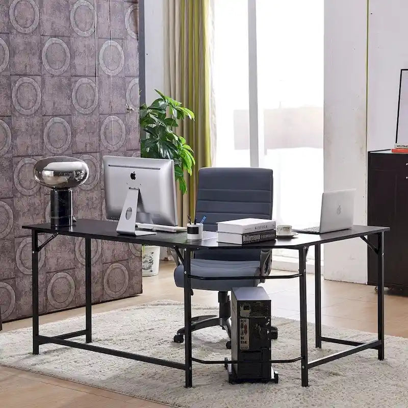 Bureau de jeu d'angle en L, MDF 7121