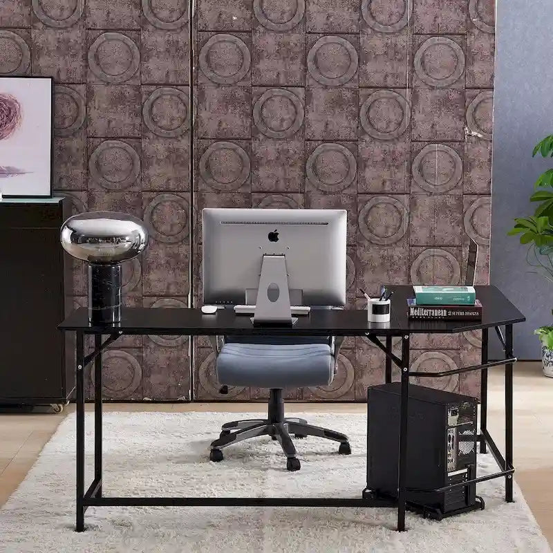 Bureau de jeu d'angle en L, MDF 7121