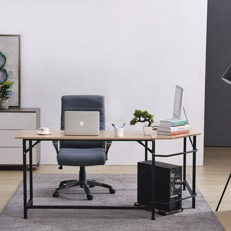 Bureau de jeu d'angle en L, MDF 7121