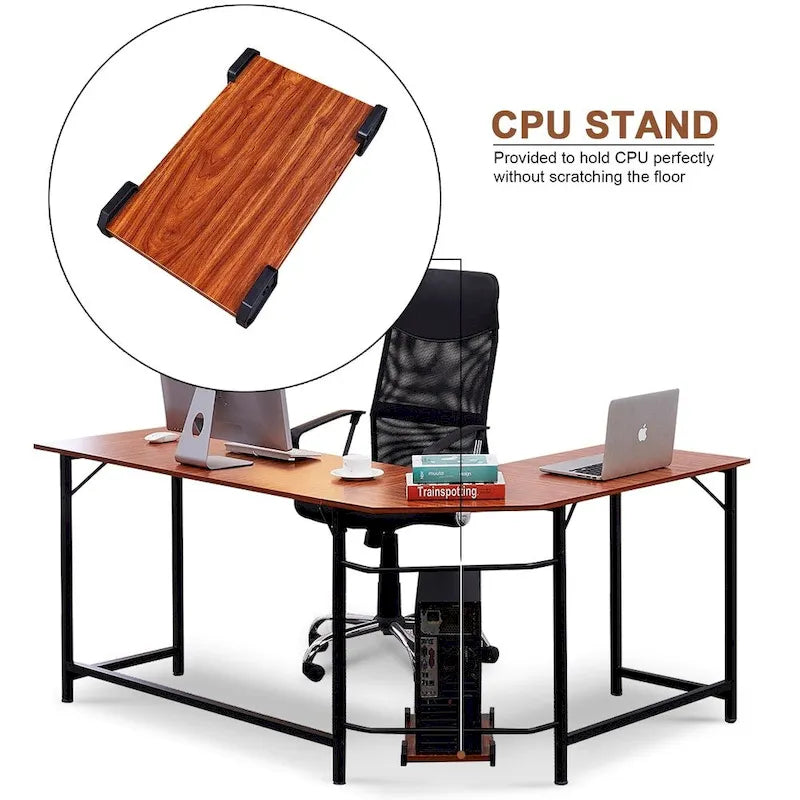 Bureau de jeu d'angle en L, MDF 7121