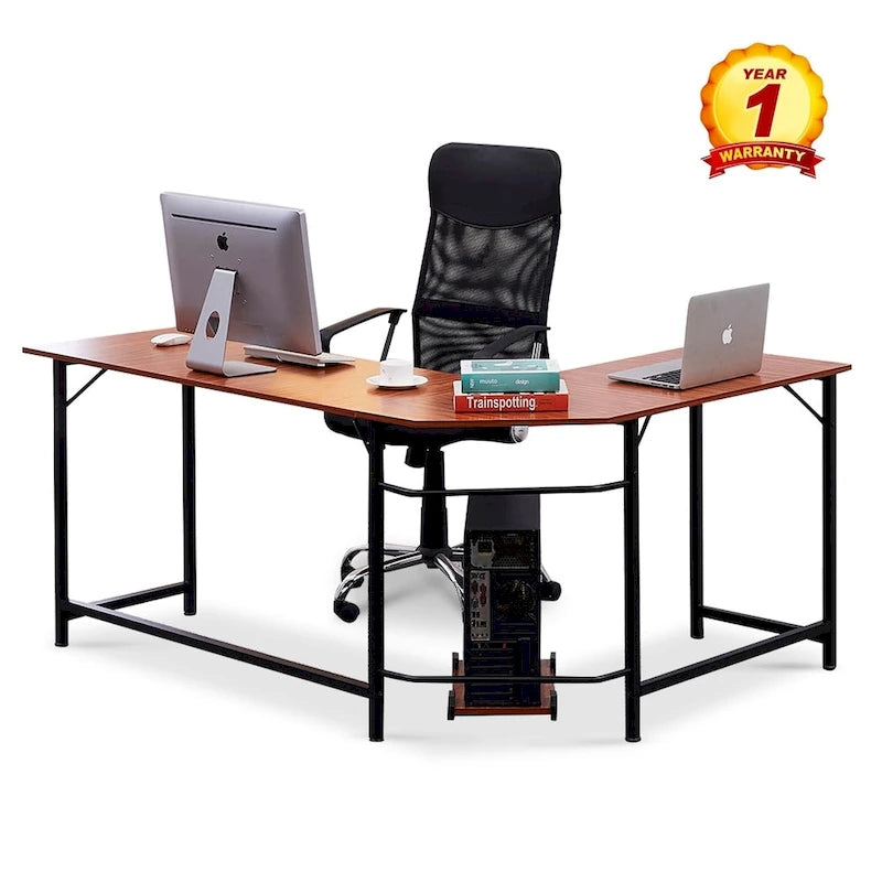 Bureau de jeu d'angle en L, MDF 7121