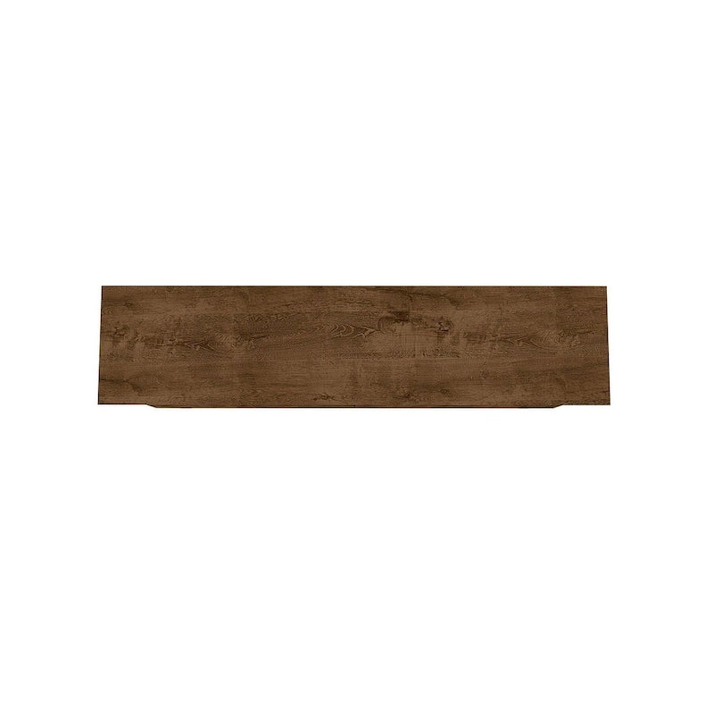 Buffet avec pieds en bois massif et 2 placards en blanc cassé et cannelle