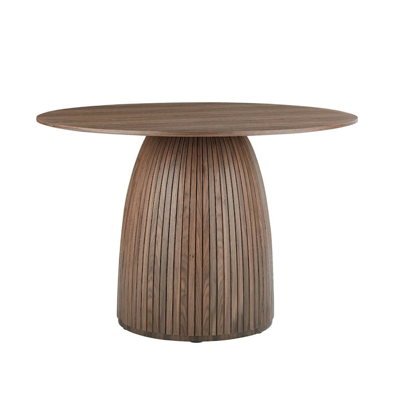 Table à manger ronde Table de cuisine Table à manger pour petit espace en MDF pour 4-6 personnes - D 47.24 x H 49.63