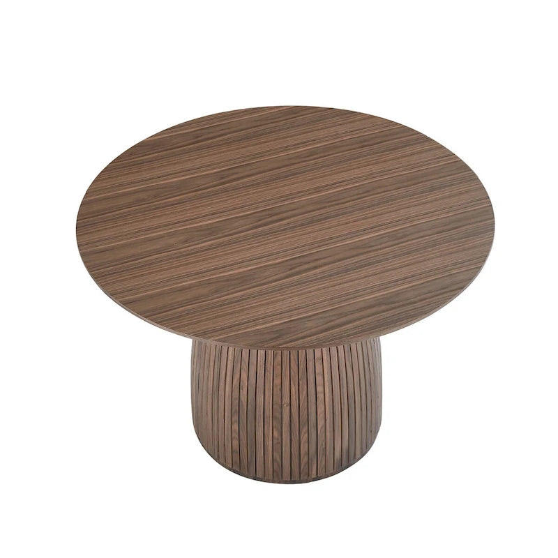 Table à manger ronde Table de cuisine Table à manger pour petit espace en MDF pour 4-6 personnes - D 47.24 x H 49.63