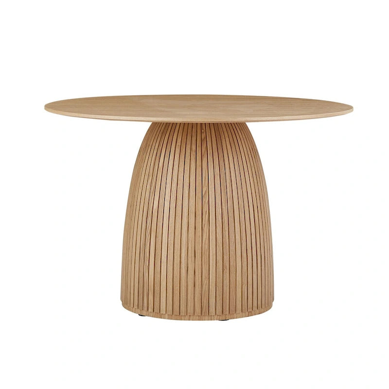 Table à manger ronde Table de cuisine Table à manger pour petit espace en MDF pour 4-6 personnes - D 47.24 x H 49.63