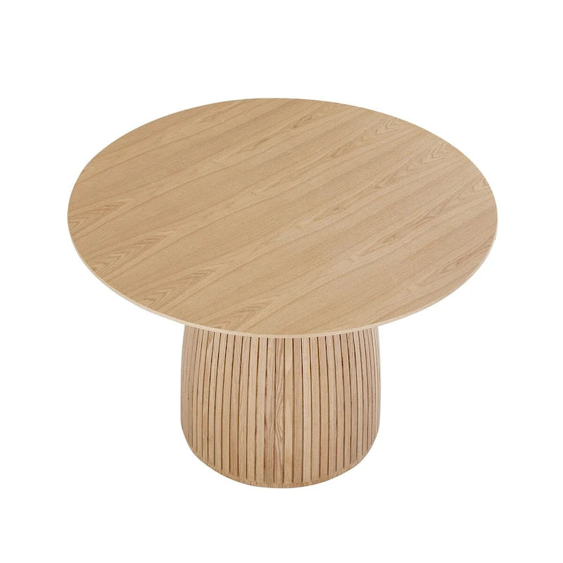 Table à manger ronde Table de cuisine Table à manger pour petit espace en MDF pour 4-6 personnes - D 47.24 x H 49.63