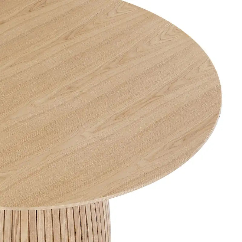 Table à manger ronde Table de cuisine Table à manger pour petit espace en MDF pour 4-6 personnes - D 47.24 x H 49.63