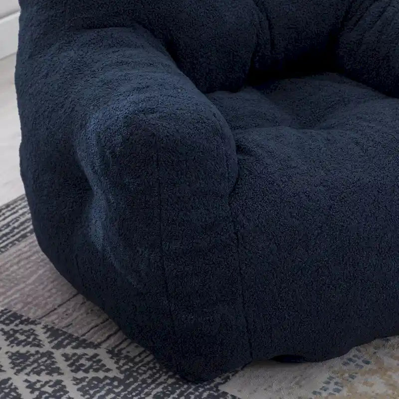 Fauteuil poire en fausse fourrure, canapé de sol pour salon, canapé paresseux de chambre à coucher