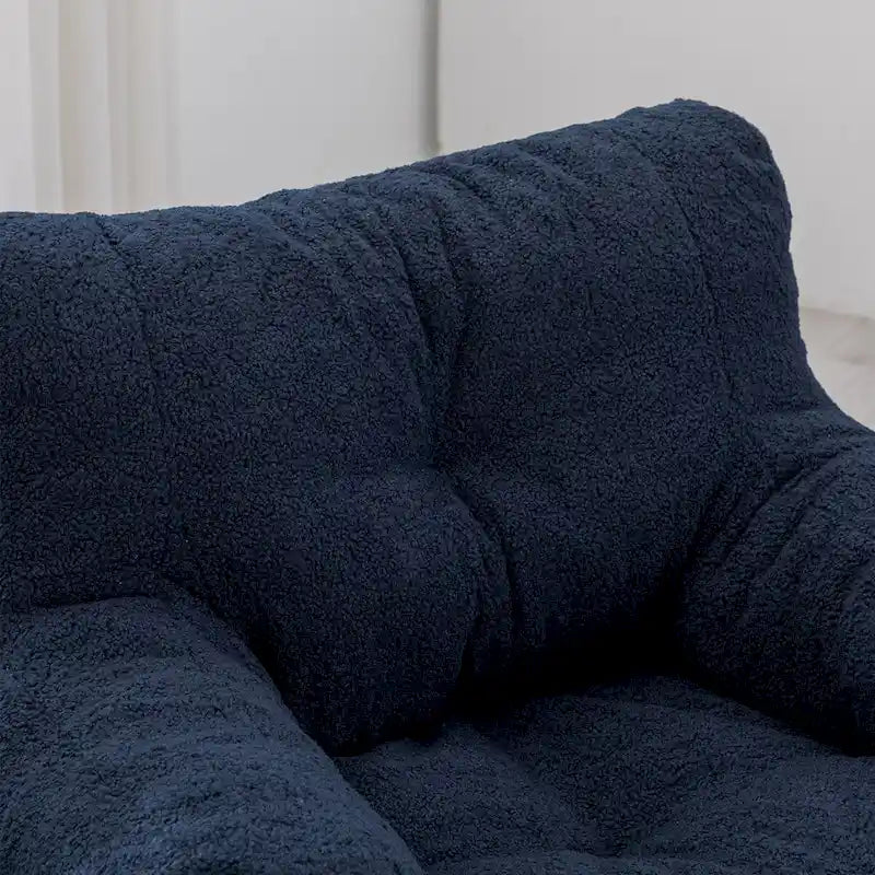 Fauteuil poire en fausse fourrure, canapé de sol pour salon, canapé paresseux de chambre à coucher