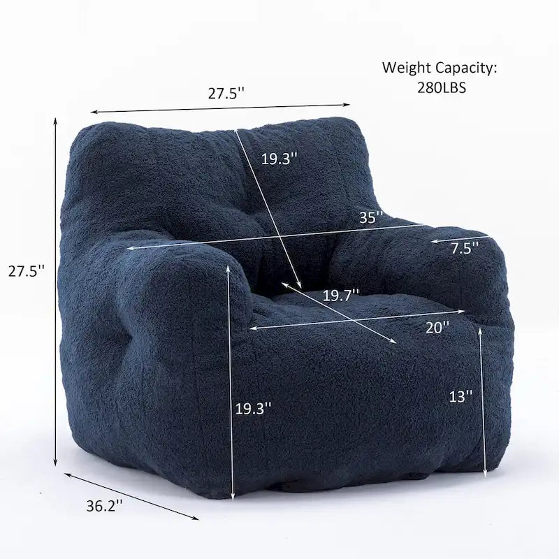 Fauteuil poire en fausse fourrure, canapé de sol pour salon, canapé paresseux de chambre à coucher