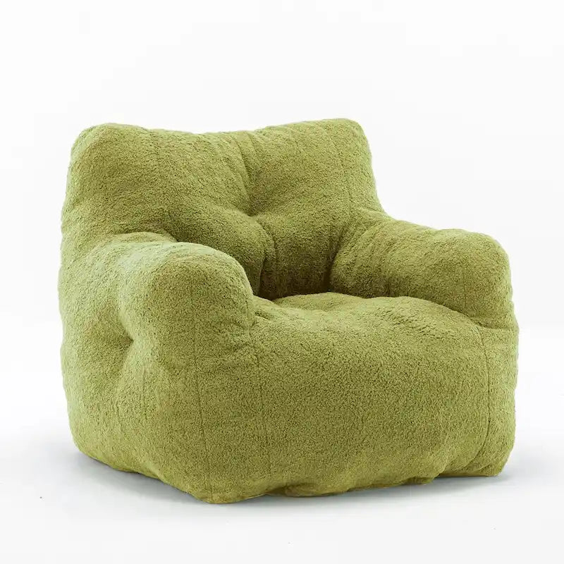 Fauteuil poire en fausse fourrure, canapé de sol pour salon, canapé paresseux de chambre à coucher