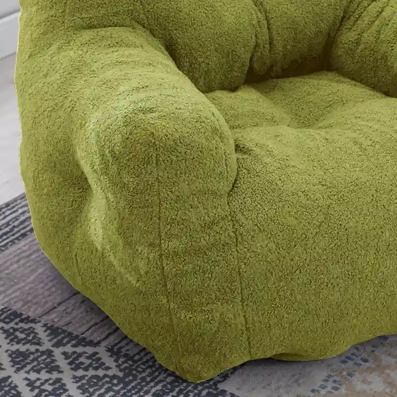 Fauteuil poire en fausse fourrure, canapé de sol pour salon, canapé paresseux de chambre à coucher