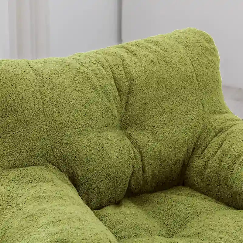 Fauteuil poire en fausse fourrure, canapé de sol pour salon, canapé paresseux de chambre à coucher