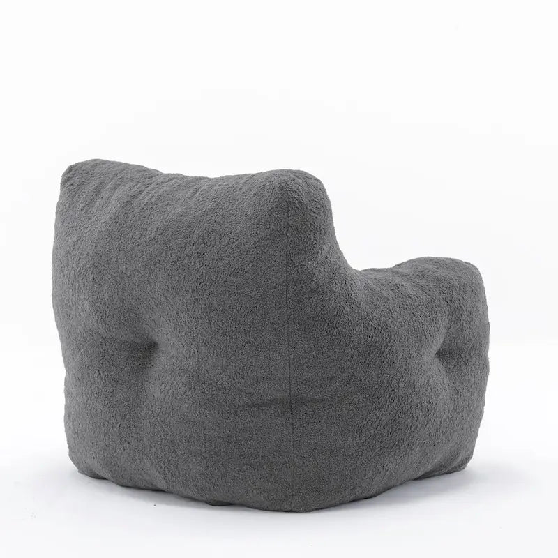 Fauteuil poire en fausse fourrure, canapé de sol pour salon, canapé paresseux de chambre à coucher