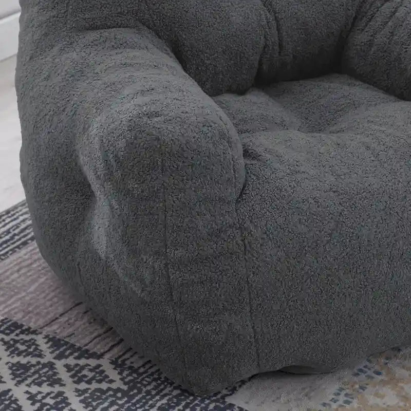 Fauteuil poire en fausse fourrure, canapé de sol pour salon, canapé paresseux de chambre à coucher