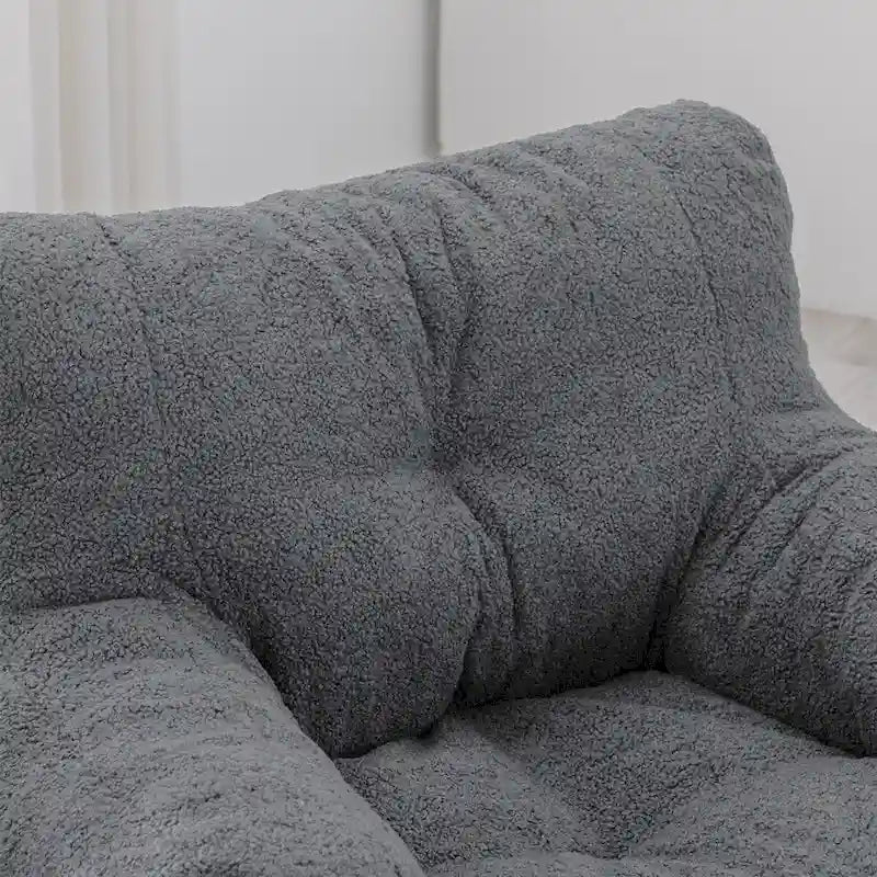 Fauteuil poire en fausse fourrure, canapé de sol pour salon, canapé paresseux de chambre à coucher