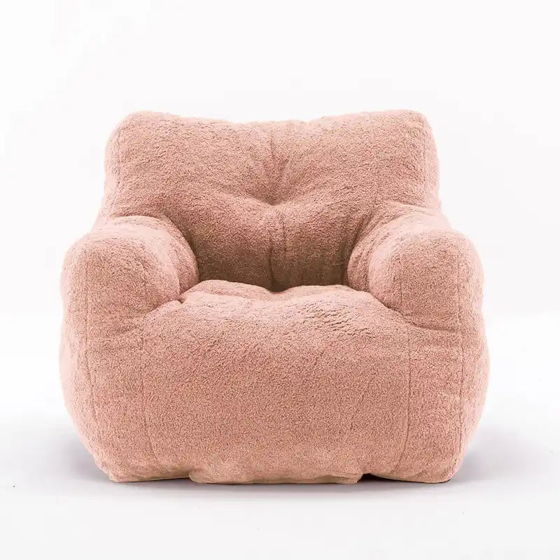 Fauteuil poire en fausse fourrure, canapé de sol pour salon, canapé paresseux de chambre à coucher