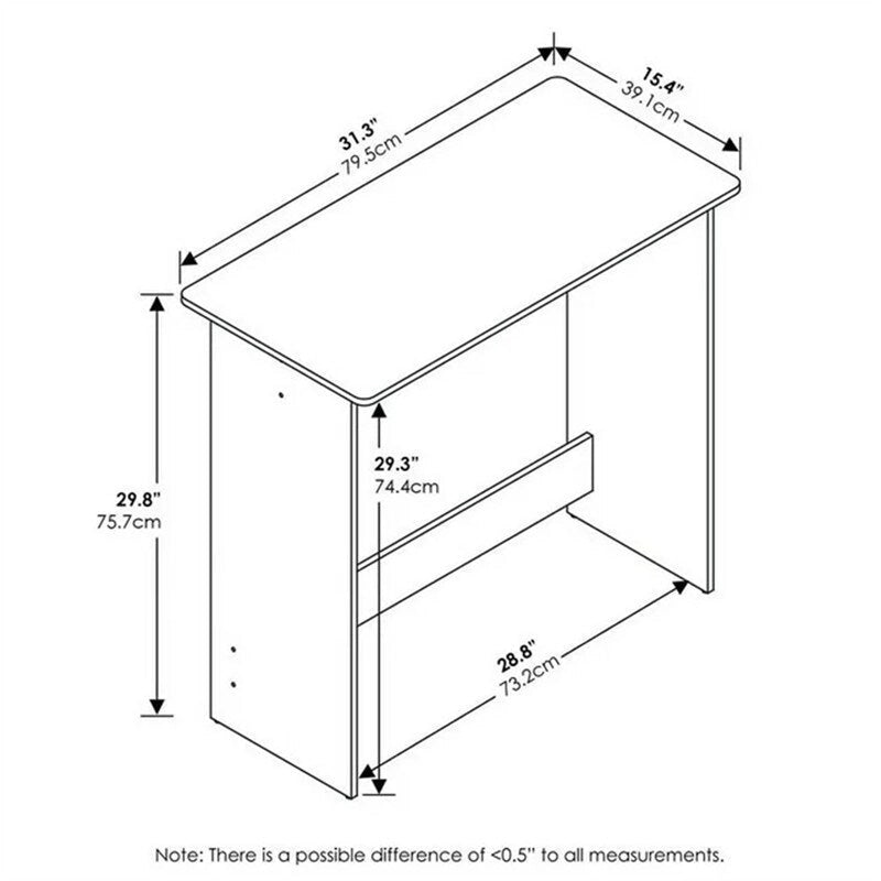 Bureau d'ordinateur en A minimaliste
