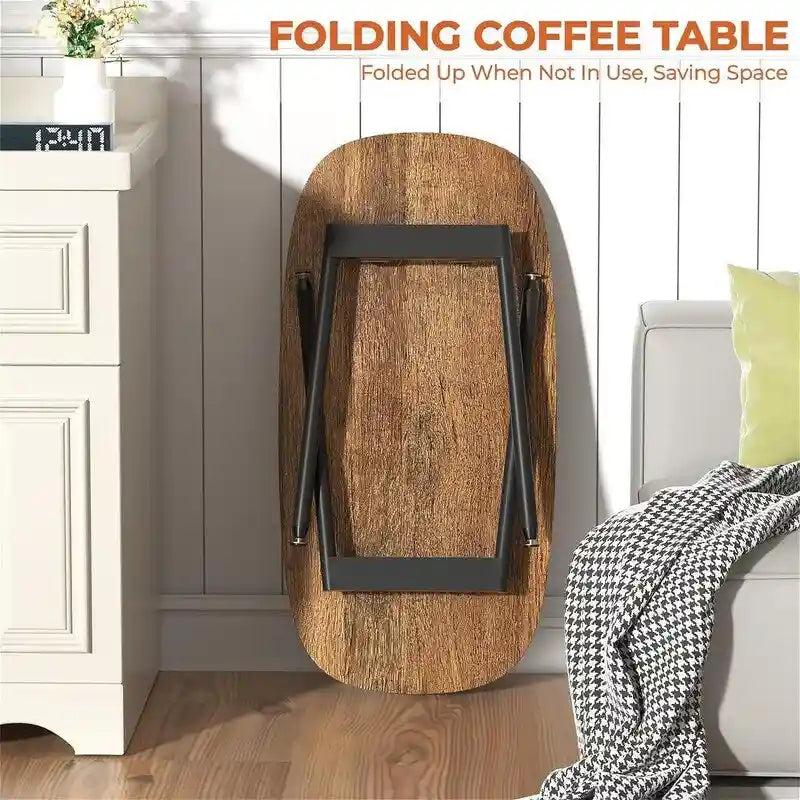Table basse pliante Tables basses de ferme rustiques - 31,5P x 15,7L x 17,7H