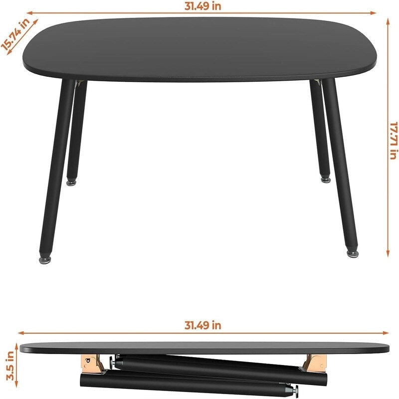 Table basse pliante Tables basses de ferme rustiques - 31,5P x 15,7L x 17,7H