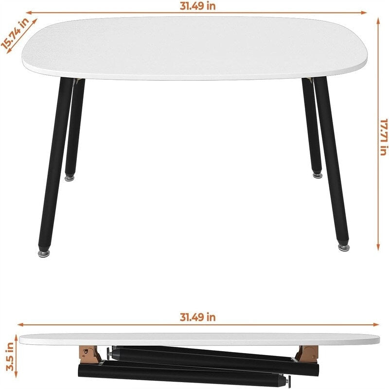 Table basse pliante Tables basses de ferme rustiques - 31,5P x 15,7L x 17,7H