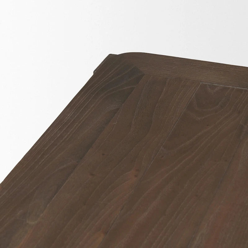 Table à manger rectangulaire en bois brun foncé 72 - 72.0L x 39.0W x 30.0H