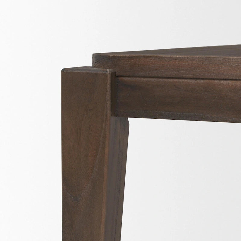 Table à manger rectangulaire en bois brun foncé 72 - 72.0L x 39.0W x 30.0H