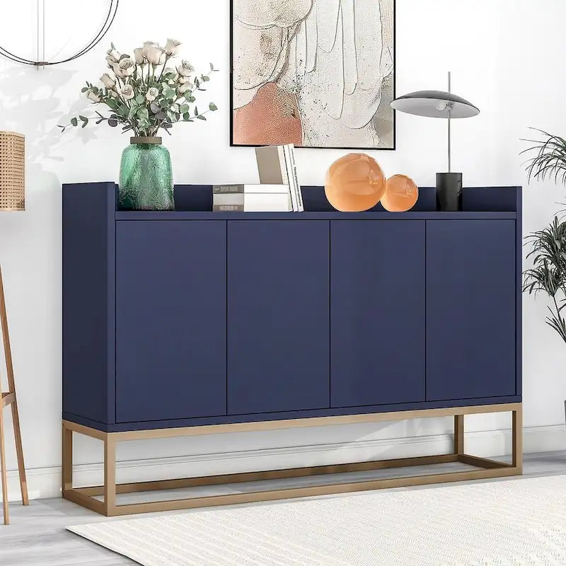 47.2 Buffet moderne 4 portes avec piètement en métal