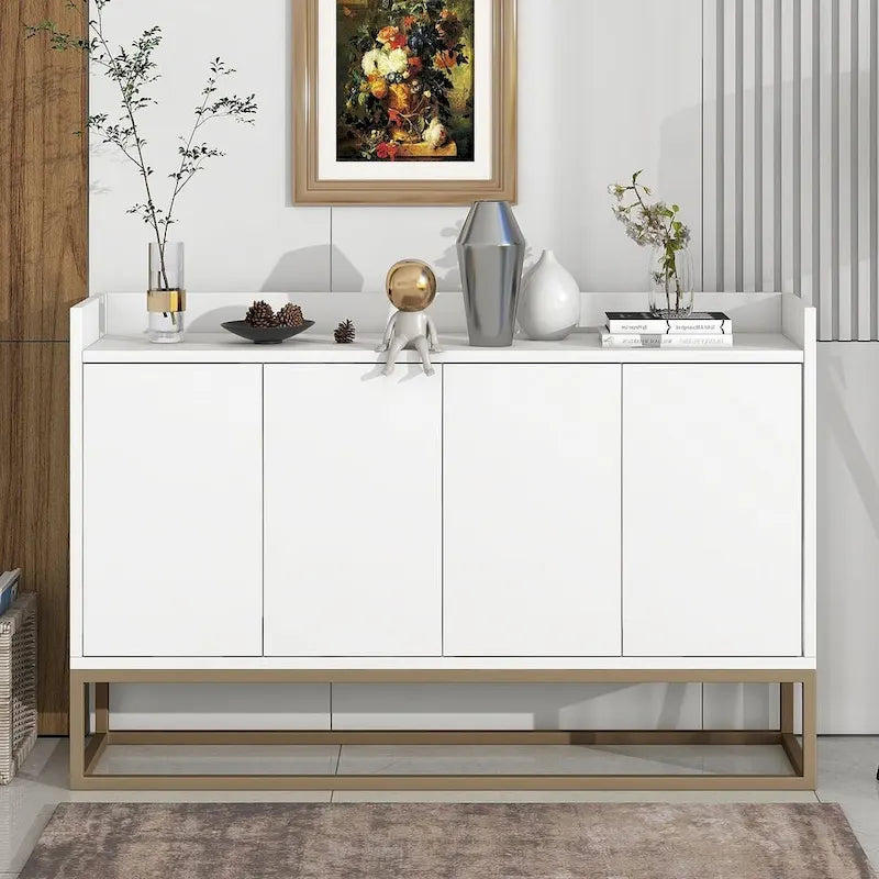 47.2 Buffet moderne 4 portes avec piètement en métal