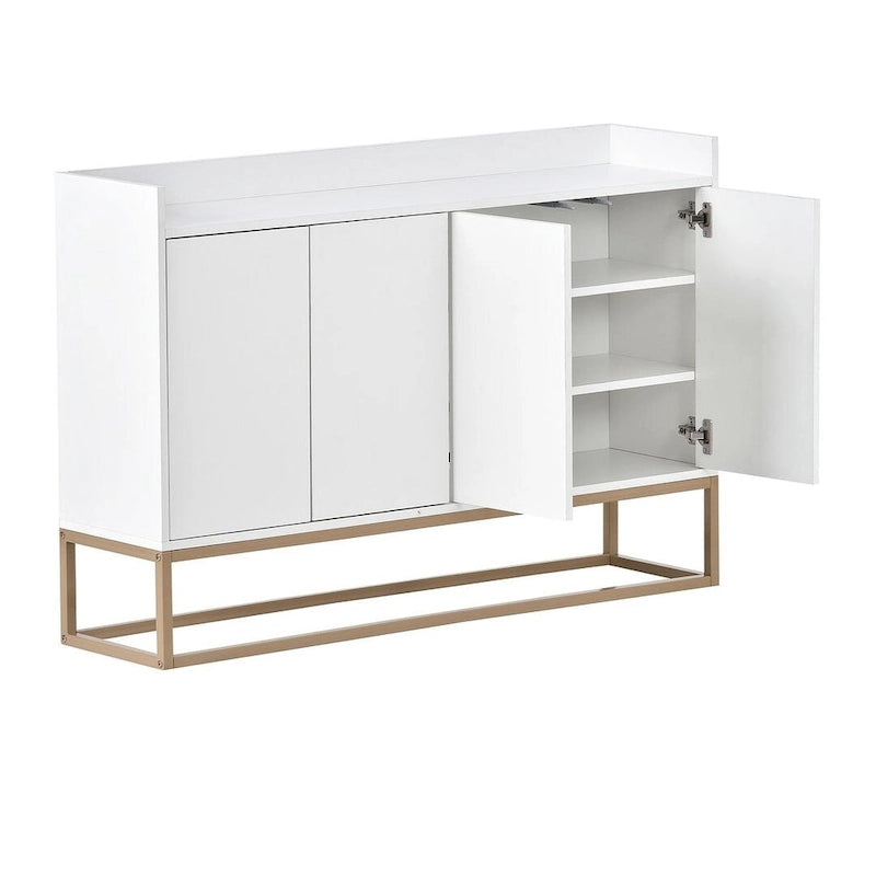 47.2 Buffet moderne 4 portes avec piètement en métal