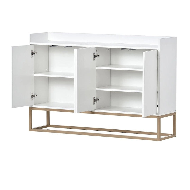 47.2 Buffet moderne 4 portes avec piètement en métal