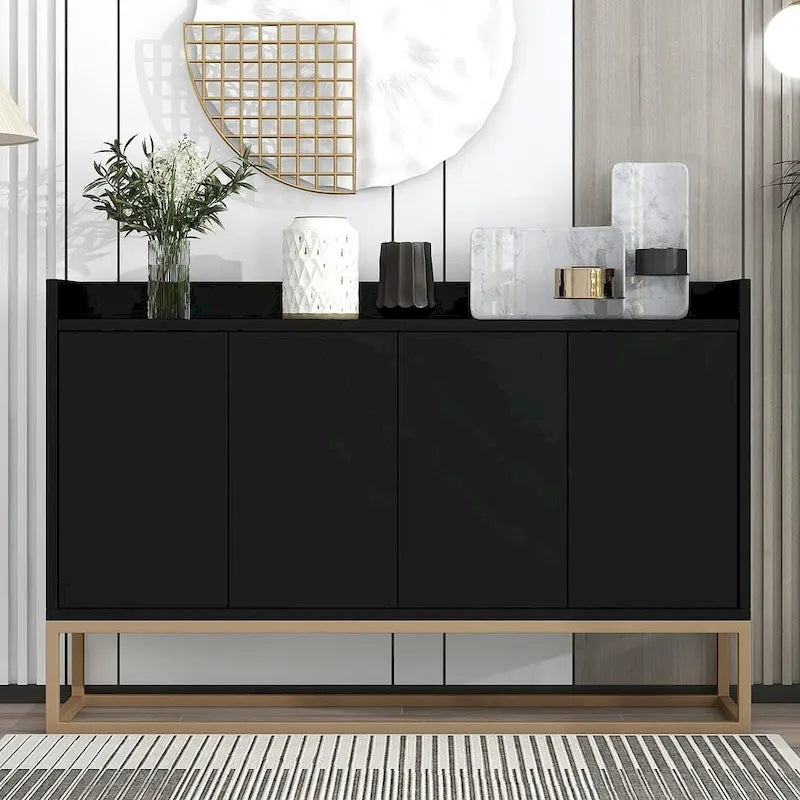 47.2 Buffet moderne 4 portes avec piètement en métal
