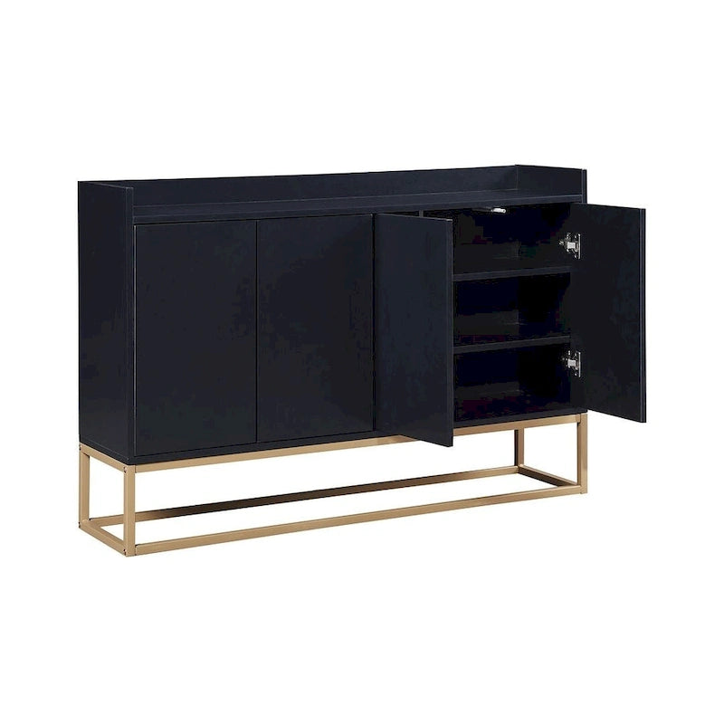 47.2 Buffet moderne 4 portes avec piètement en métal