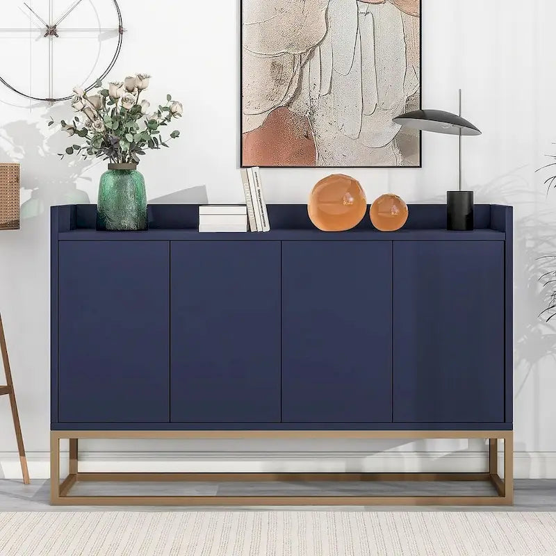 47.2 Buffet moderne 4 portes avec piètement en métal